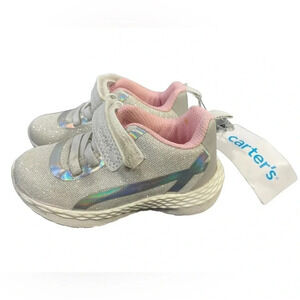 Carter’s Matik White Velcro Shoes  Size 6
